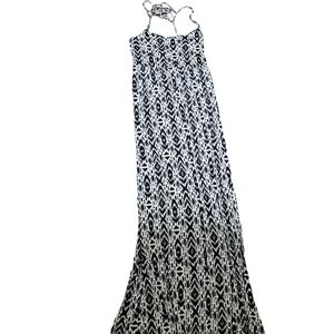 Volcom Play Along Maxi Dress Small knit strappy back Sundress Sun Dress